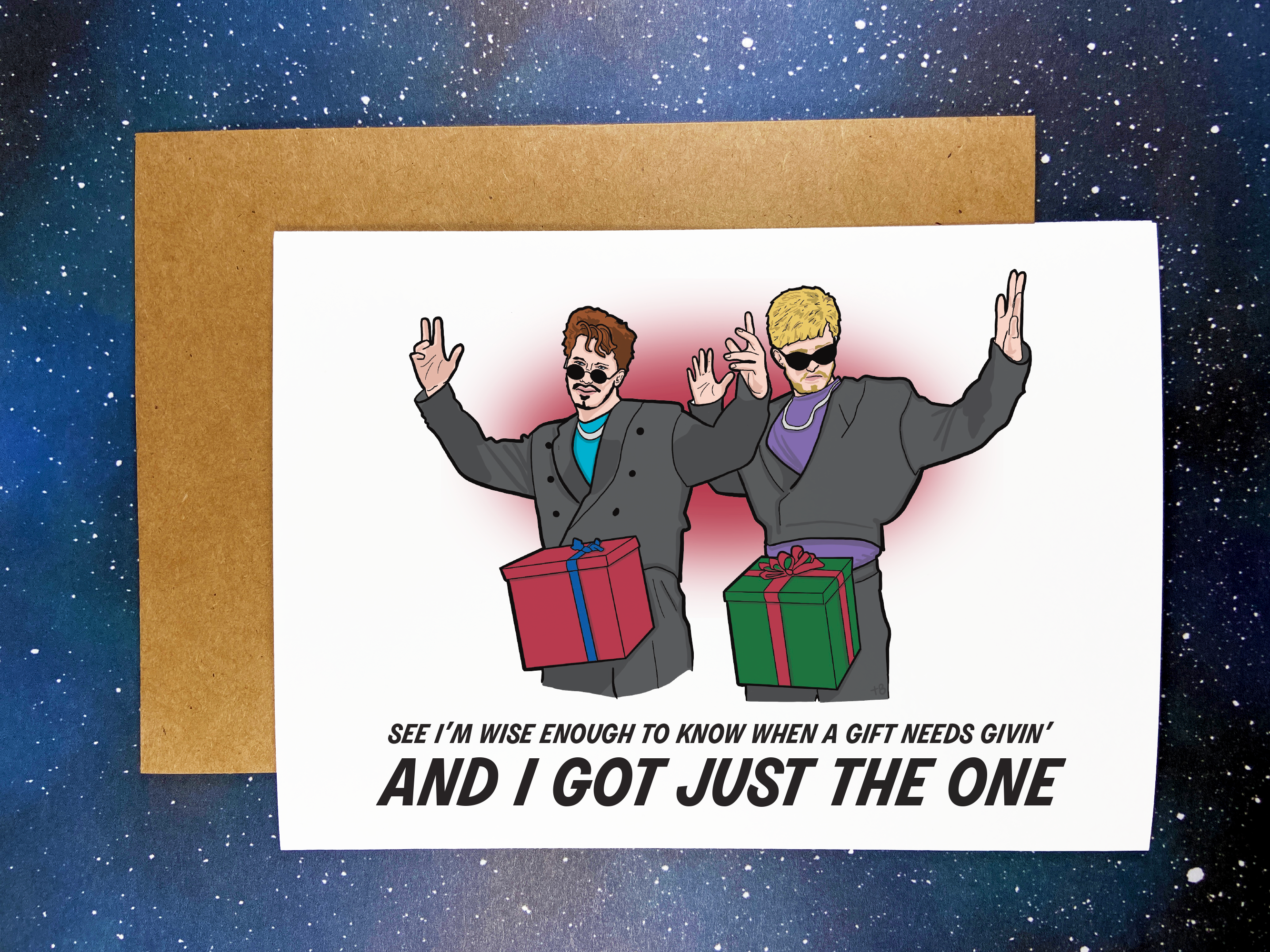 Dick in a Box Holiday Card - SNL Samburg and Timberlake